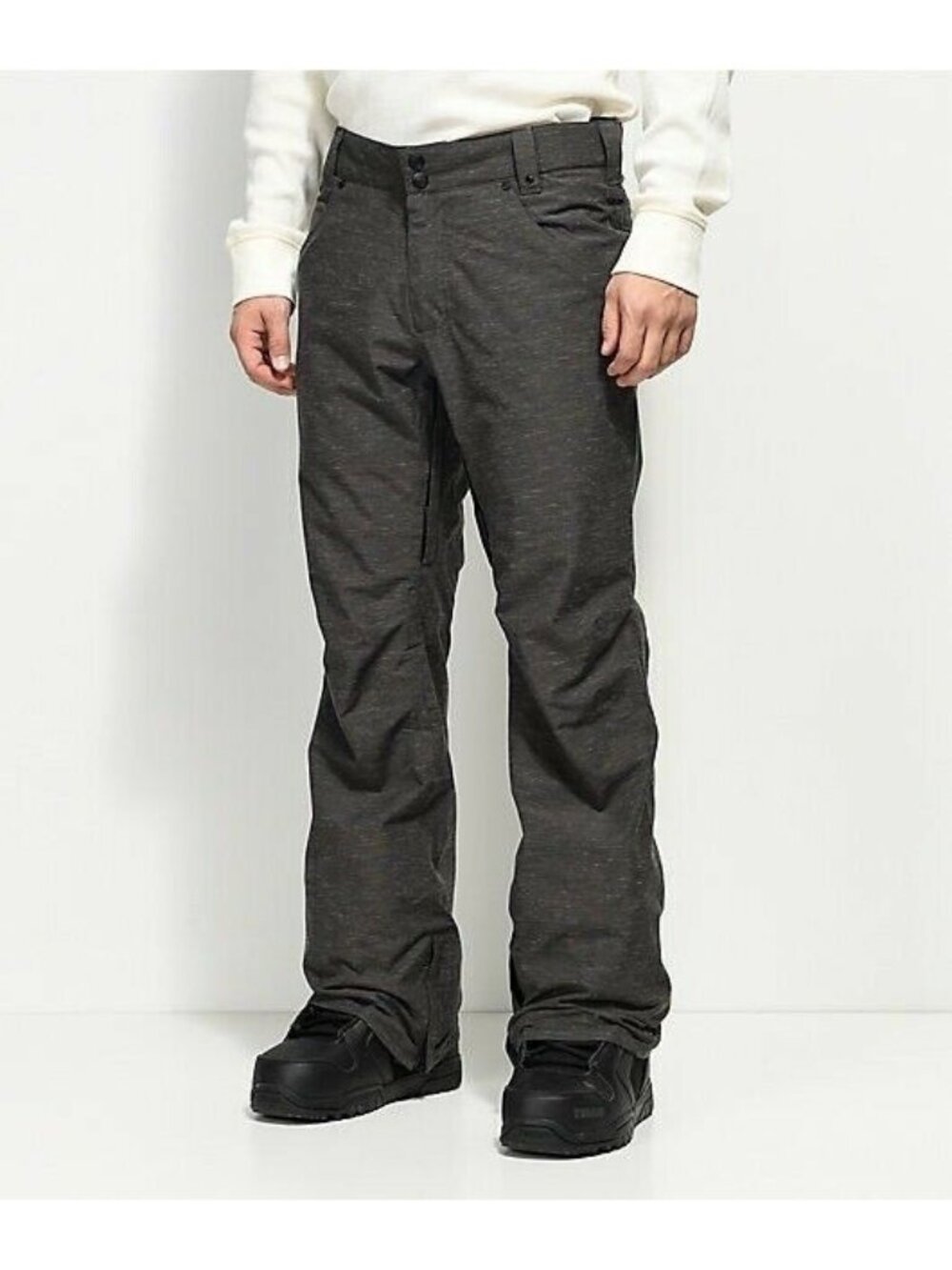 Aperture Green Line Charcoal Gray 10K Snowboard Pants Waterproof Snow Ski Outerw